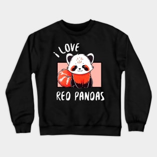 Snow-Capped Red Panda Crewneck Sweatshirt